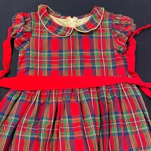 Red plaid dress